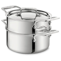 All-Clad 3 Qt D5 Stainless Polished Steamer Set