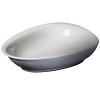 Cameo Pearl 20 Oz Plate Triangular, 24 /Case