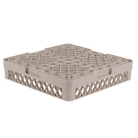 Vollrath Glass Rack with 16 Compartments & 4 Extenders - Beige