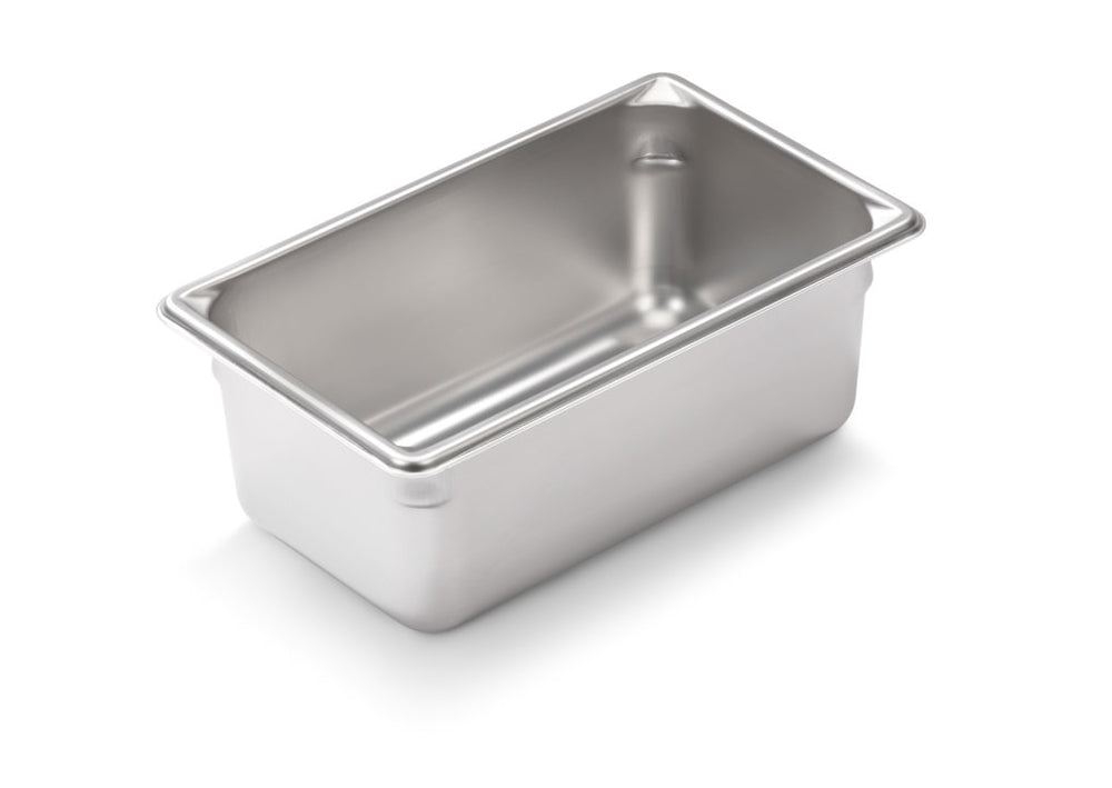 Vollrath 1/9 Size Anti Jam Steam Table Pan 4" Deep, Stainless Steel