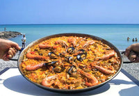 Port Style 10" Paella Pan Polished Steel