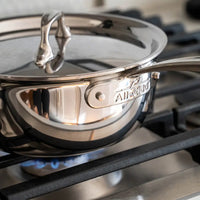 All-Clad 2.5Qt Graphite Core Sauce Pan with Lid, Stainless Steel