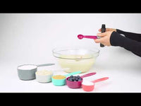 Trudeau 5 Piece Measuring Cups Set, Assorted Colors