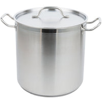 Vollrath Optio 18 Qt Stock Pot with Cover, 11" Deep, Stainless Steel
