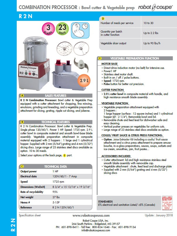 Spec Sheet
