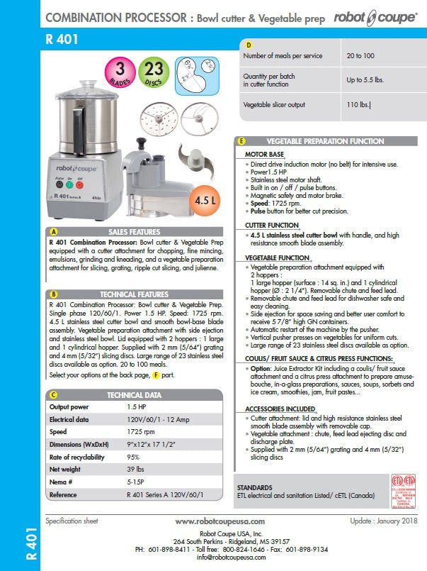 Spec Sheet