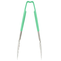 Vollrath 9.5" Utility Tongs, Green Handle