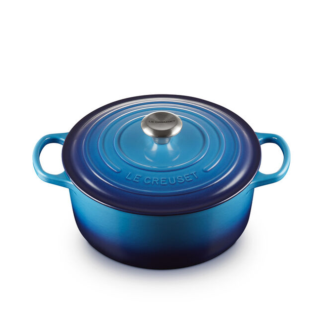 Le Creuset 5.3 Litre Round French Oven, Blueberry