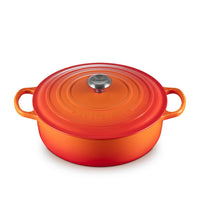Le Creuset Flame 6.2 Litre Shallow Round French Oven