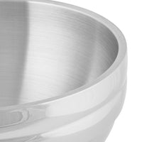 Vollrath 3.4 Qt Double Wall Round Beehive Serving Bowl, Stainless Steel