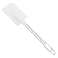 Winco 14" Plastic Spatula, Flat Blade White Handle