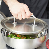 Vollrath Intrigue 9.4" Cookware Cover with Loop Handle, Stainless Steel