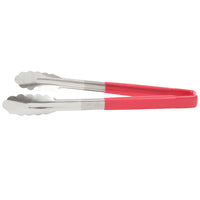 Vollrath 12" Utility Tongs, Red Handle