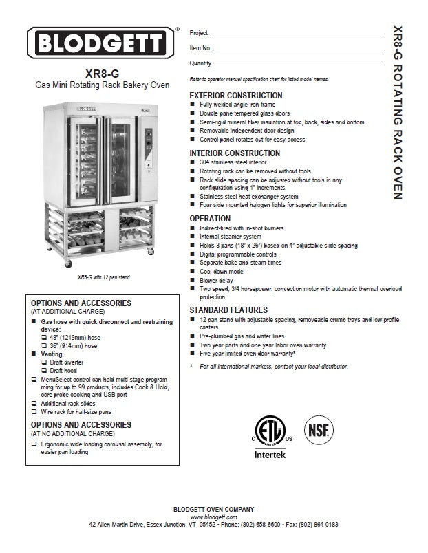 Spec Sheet