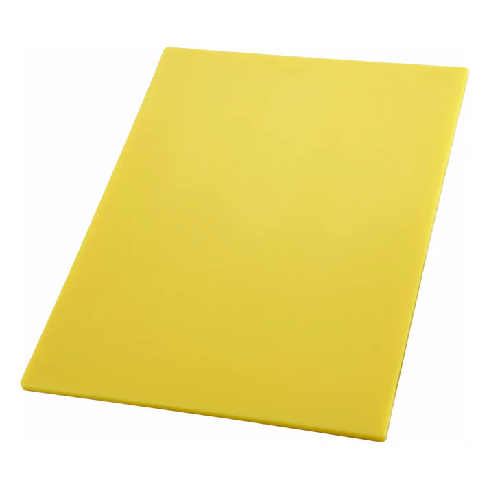 Winco 12" x 18" Cutting Board, Yellow