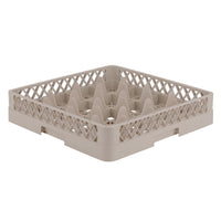Vollrath Glass Rack with 16 Compartments & 4 Extenders - Beige