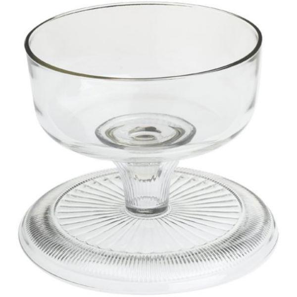 Anchor Hocking Canton Glass Covered Cake Stand