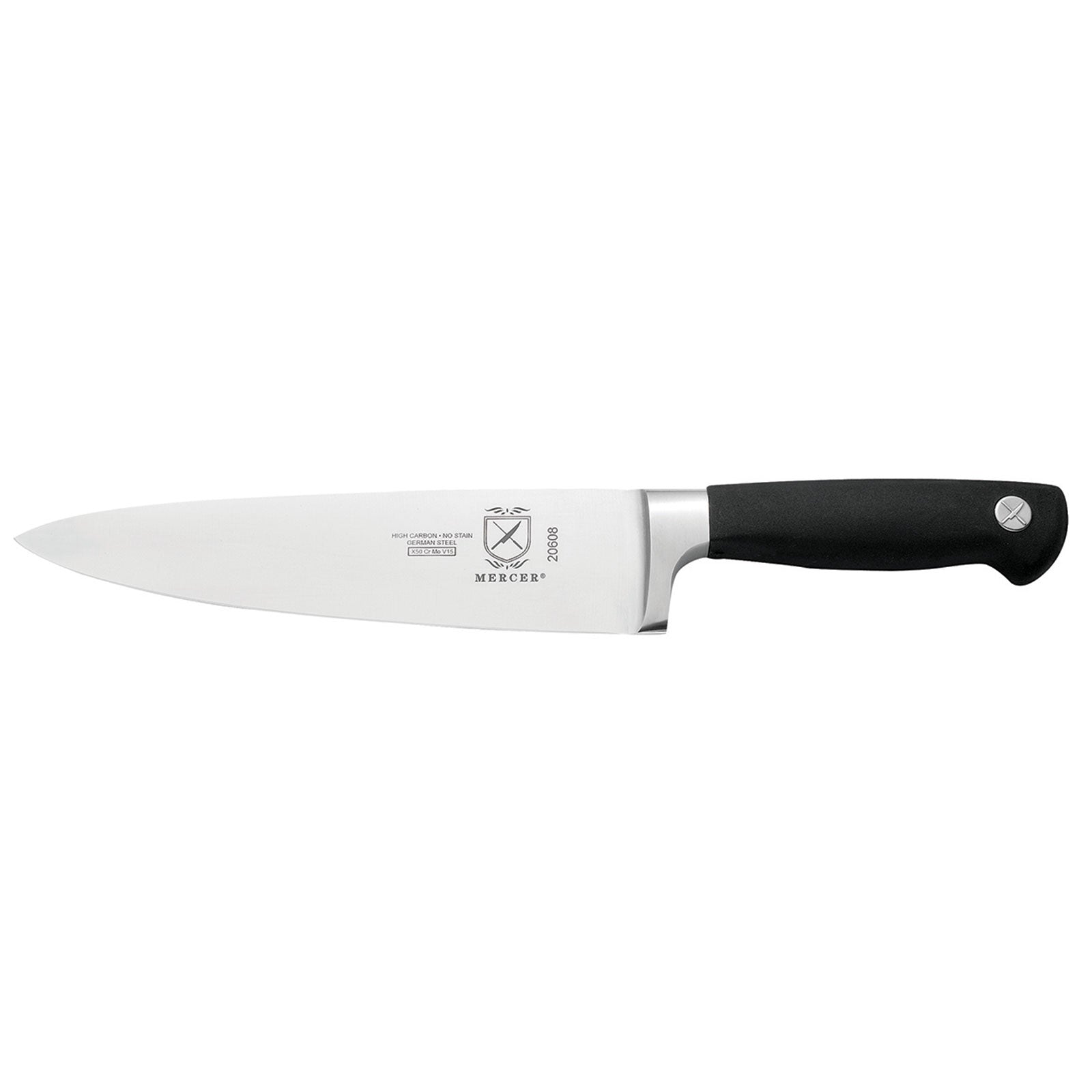 Mercer Culinary Genesis 8" Chef Knife with Black Handle Nella Cutlery