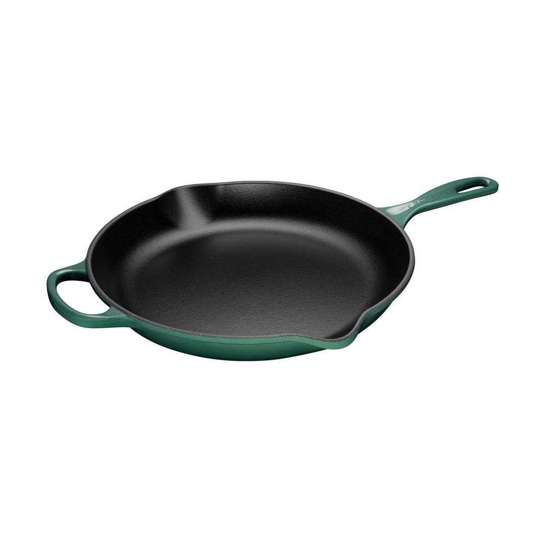 Le Creuset 12" Iron Skillet with Handle, Artichaut Nella Cutlery