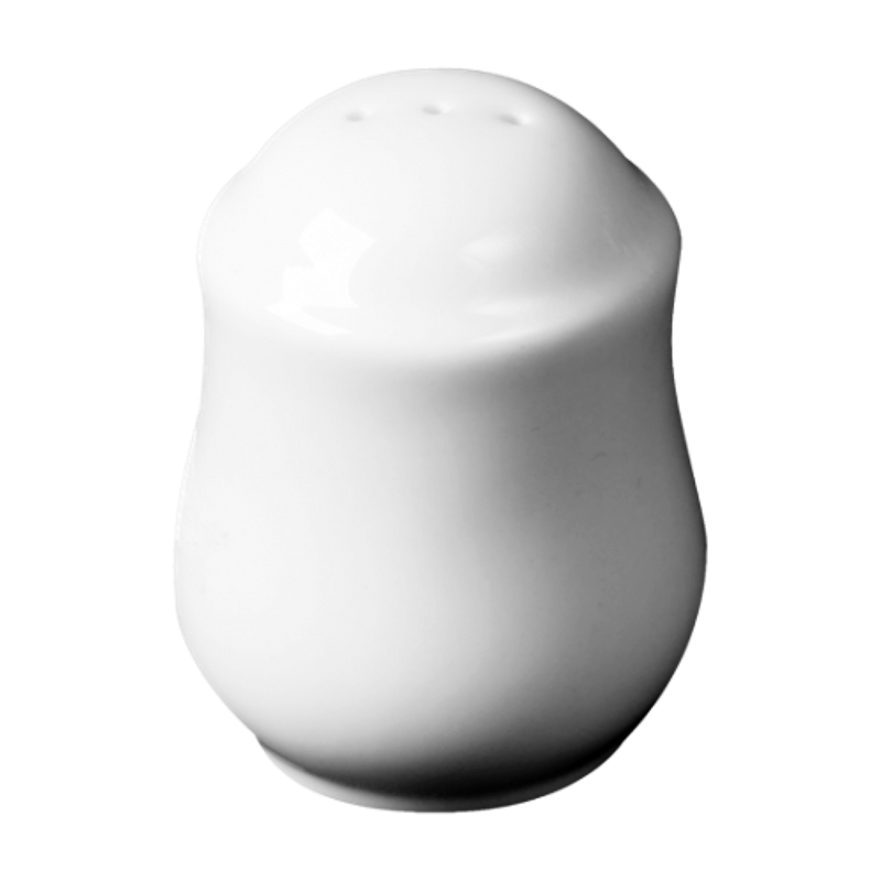 Cameo Dynasty 2" Salt Shaker, Ceramic Glaze White 12 /Case