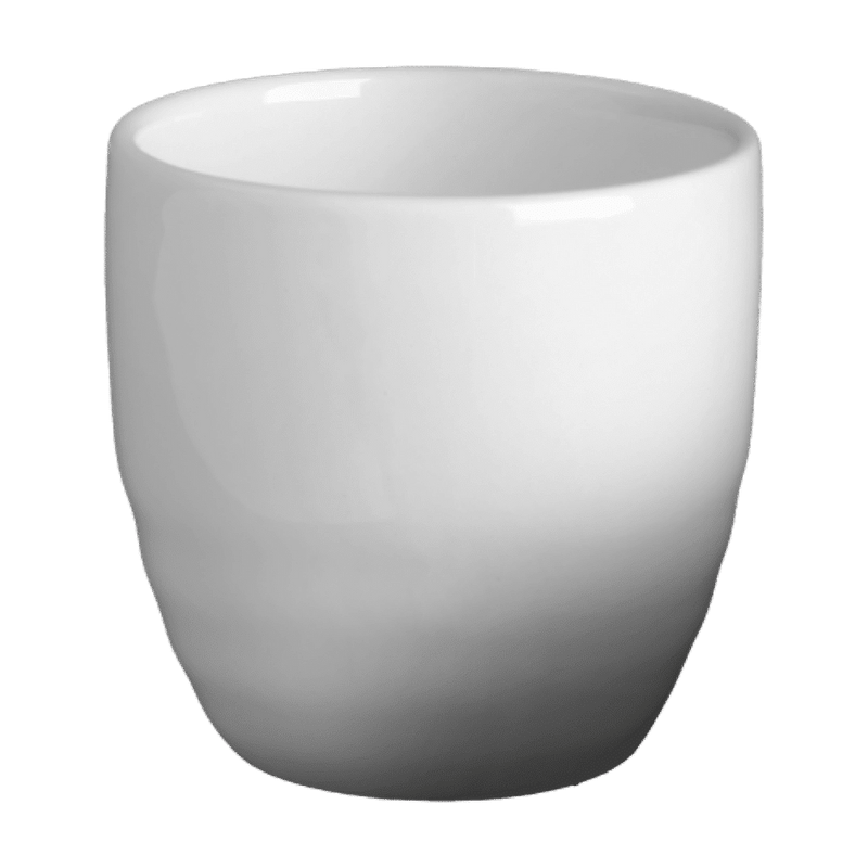 Cameo 2 Oz Fusion Sake Cup, Ceramic White 12 /Case