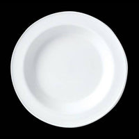 Steelite Simplicity 15.25 Oz Rimmed Soup Plate, White 24 /Case