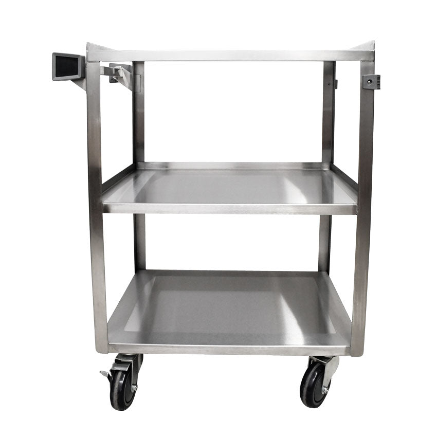 Nella 23" x 40" 3 Tier Utility Cart, Stainless Steel