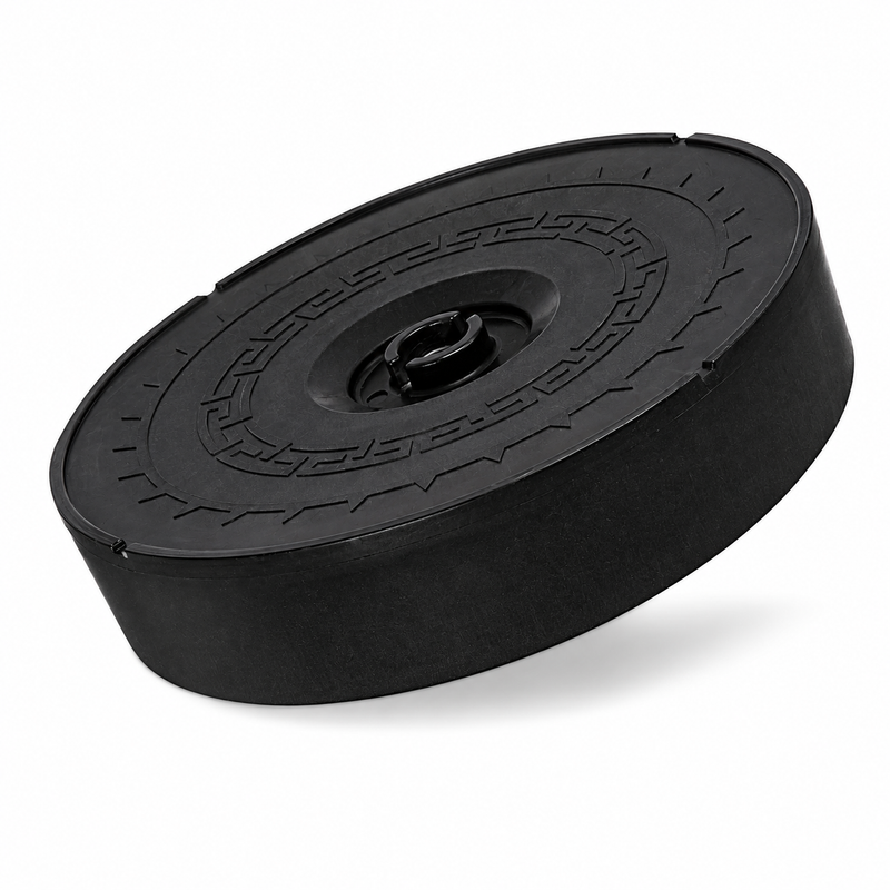 Carlisle 12" Plastic Tortilla Server with Lid, Microwave Safe, Black