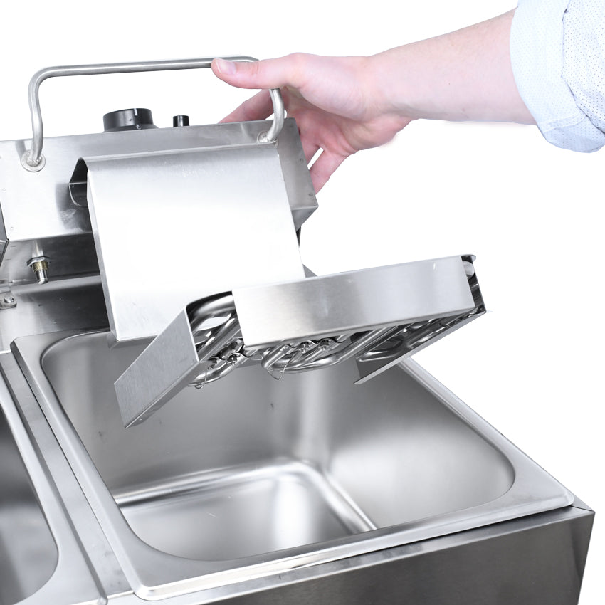 Nella 2 x 6 Liter Dual Countertop Electric Fryer 110V