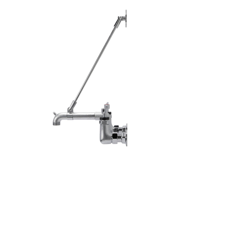 Encore® 8" OC Wall Mount Service Sink Faucet, Vacuum Breaker,Wall Support Bracket