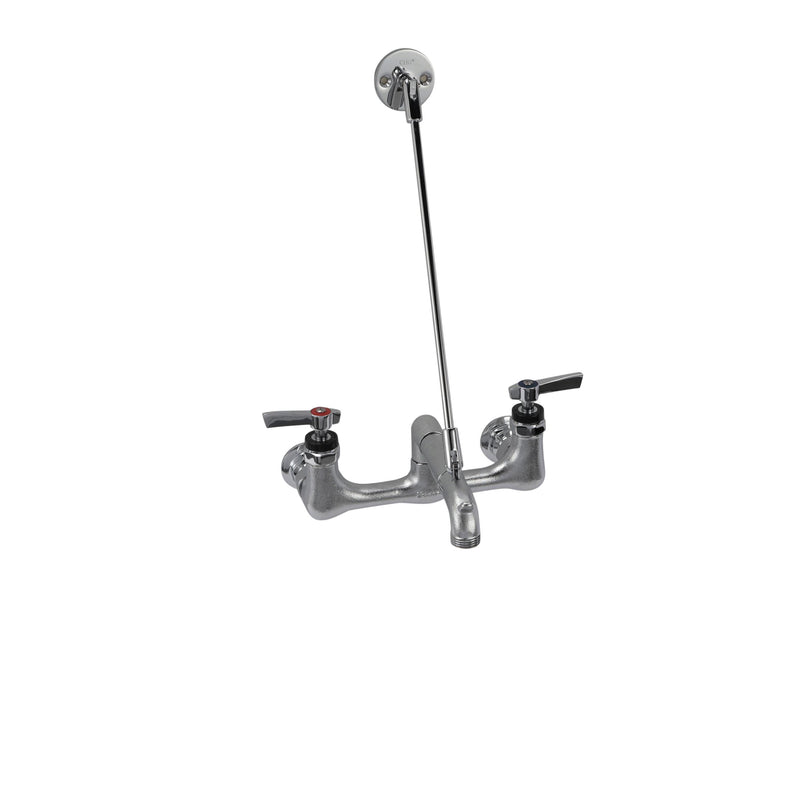 Encore® 8" OC Wall Mount Service Sink Faucet, Vacuum Breaker,Wall Support Bracket