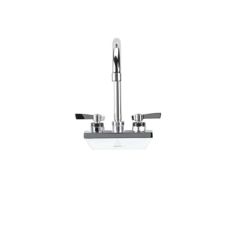 Encore® 4" OC Wall Mount Faucet with 3-1/2" Swivel Gooseneck Spout