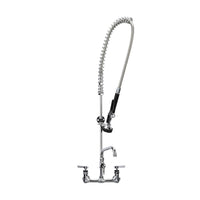 Encore® 8" OC. Brass Chrome Plated Wall Mount Pre Rinse Assembly with 10" Add On Faucet