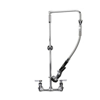 Component Encore Pre-Rinse Wall Mount Faucet, 12" Swivel Arm, 26" Riser