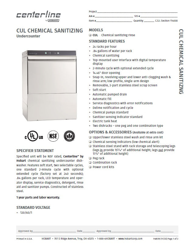 Spec Sheet