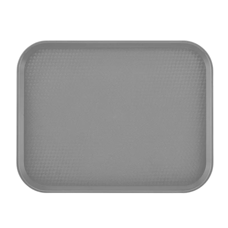 Cambro 10" x 14" Fast Food Tray, Grey - 1014FF107
