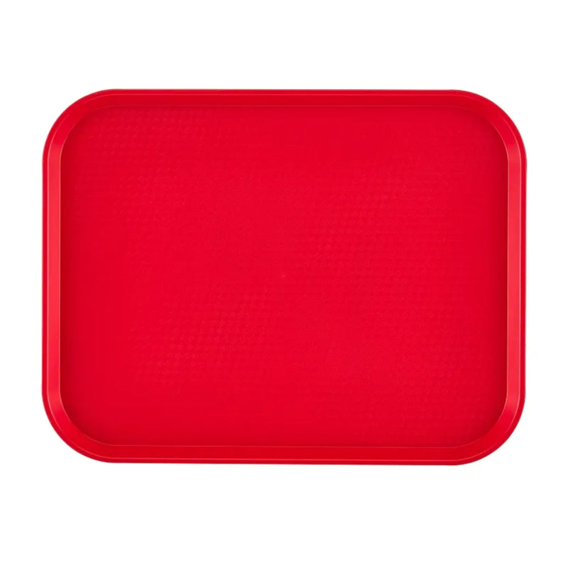 Cambro 10" x 14" Fast Food Tray, Red - 1014FF163, 24 /Case