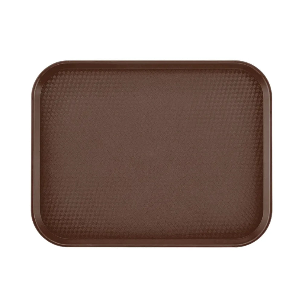 Cambro 10" x 14" Fast Food Tray, Brown - 1014FF167