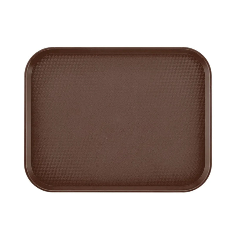 Cambro 10" x 14" Fast Food Tray, Brown - 1014FF167