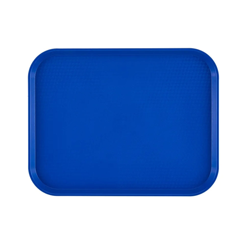 Cambro 10" x 14" Fast Food Tray, Blue - 1014FF186
