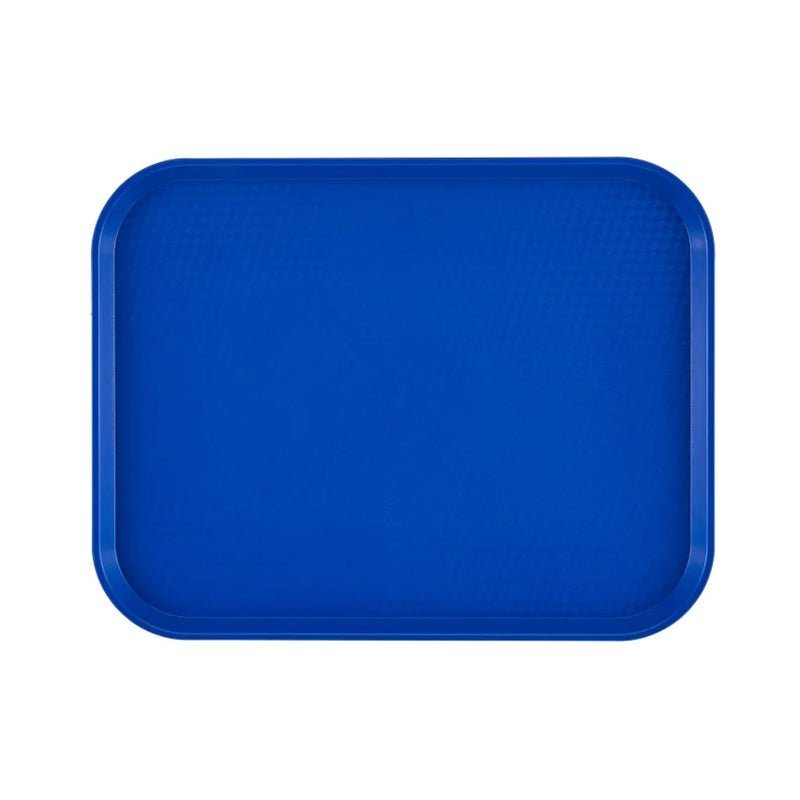 Cambro 10" x 14" Fast Food Tray, Blue - 1014FF186
