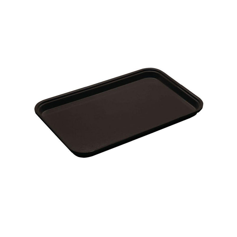 Cambro 10" x 15" Market Display Tray, Black - 1015MT110