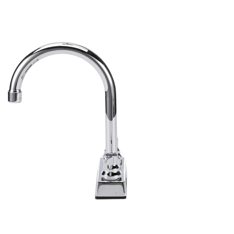 TOP-LINE® 4" OC Deck Mount Faucet Ceramic Valves with 6" Swivel Gooseneck Spout