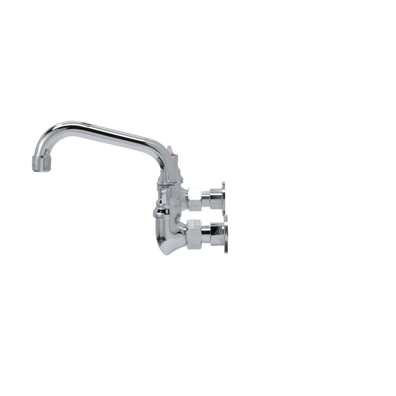 Component Top-Line Wall Mount Faucet 8" Centre, 14" Swivel Spout
