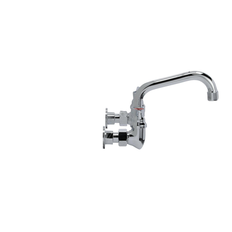 Component Top-Line Wall Mount Faucet 8" Centre, 10" Swivel Spout
