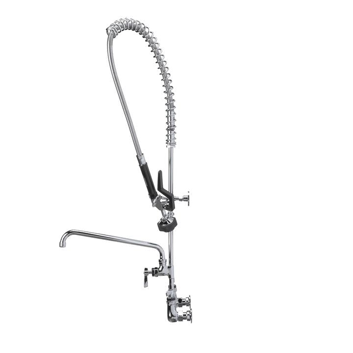 Encore Pre-Rinse Wall Mount Faucet with 8" Centre