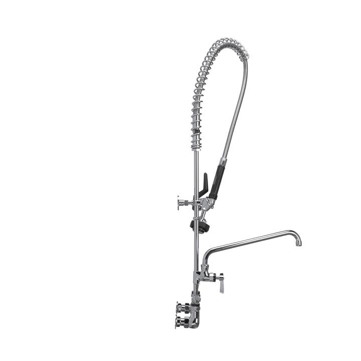 Encore Pre-Rinse Wall Mount Faucet with 8" Centre