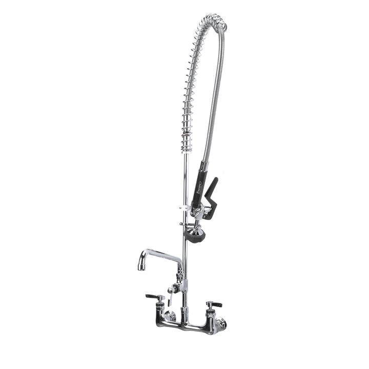Encore Pre-Rinse Wall Mount Faucet with 8" Centre