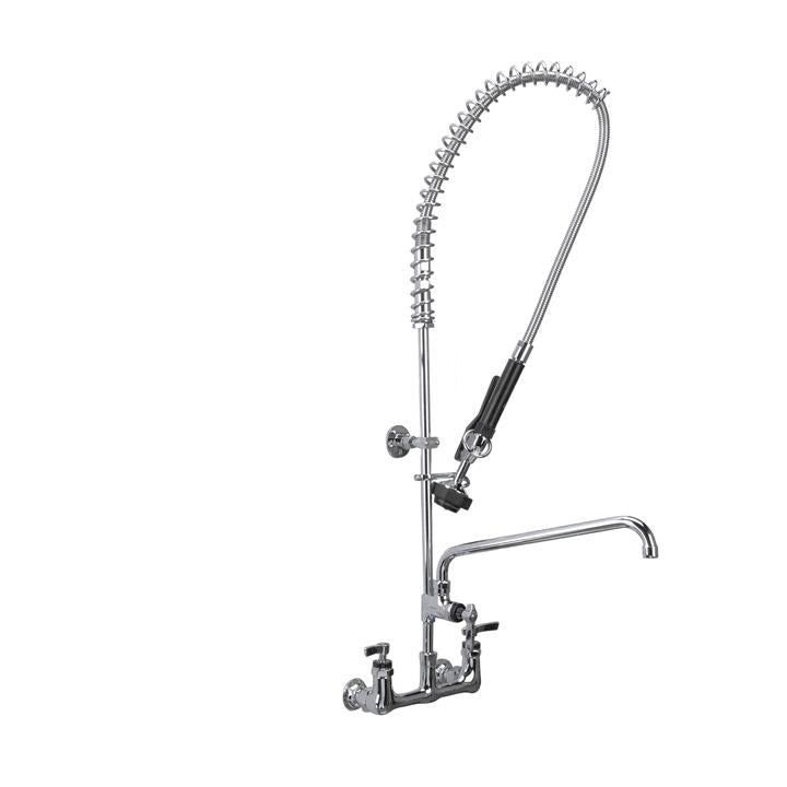 Encore Pre-Rinse Wall Mount Faucet with 8" Centre