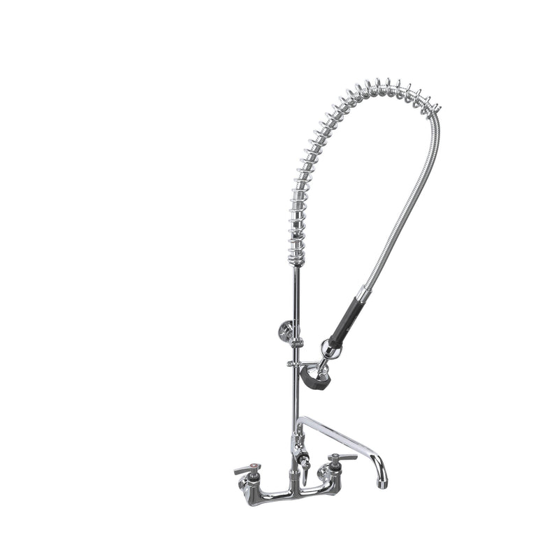 Encore® 8" OC Wall Mount Pre-Rinse Assembly, 1.05 gpm PowerPulse™ Utility Spray ,10" Add-On Faucet